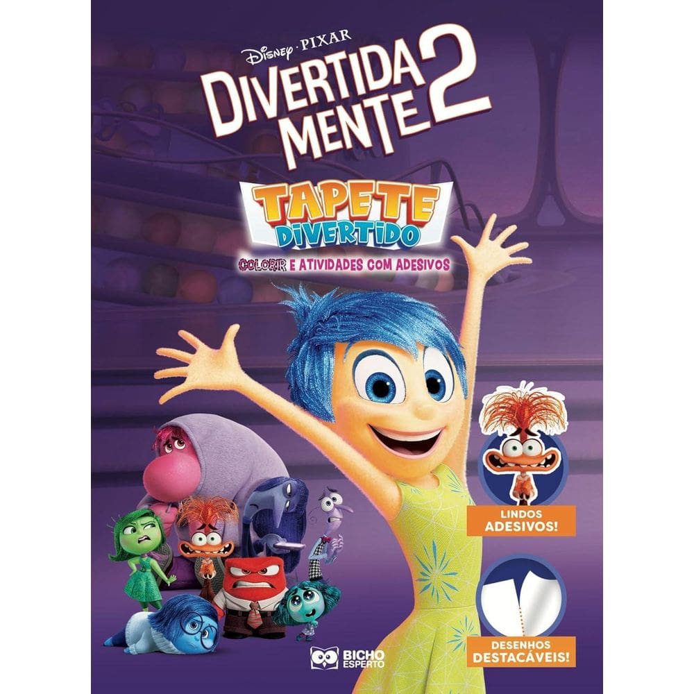 Livro De Colorir - Pixar Tapete Divertido - Divertidamente 2