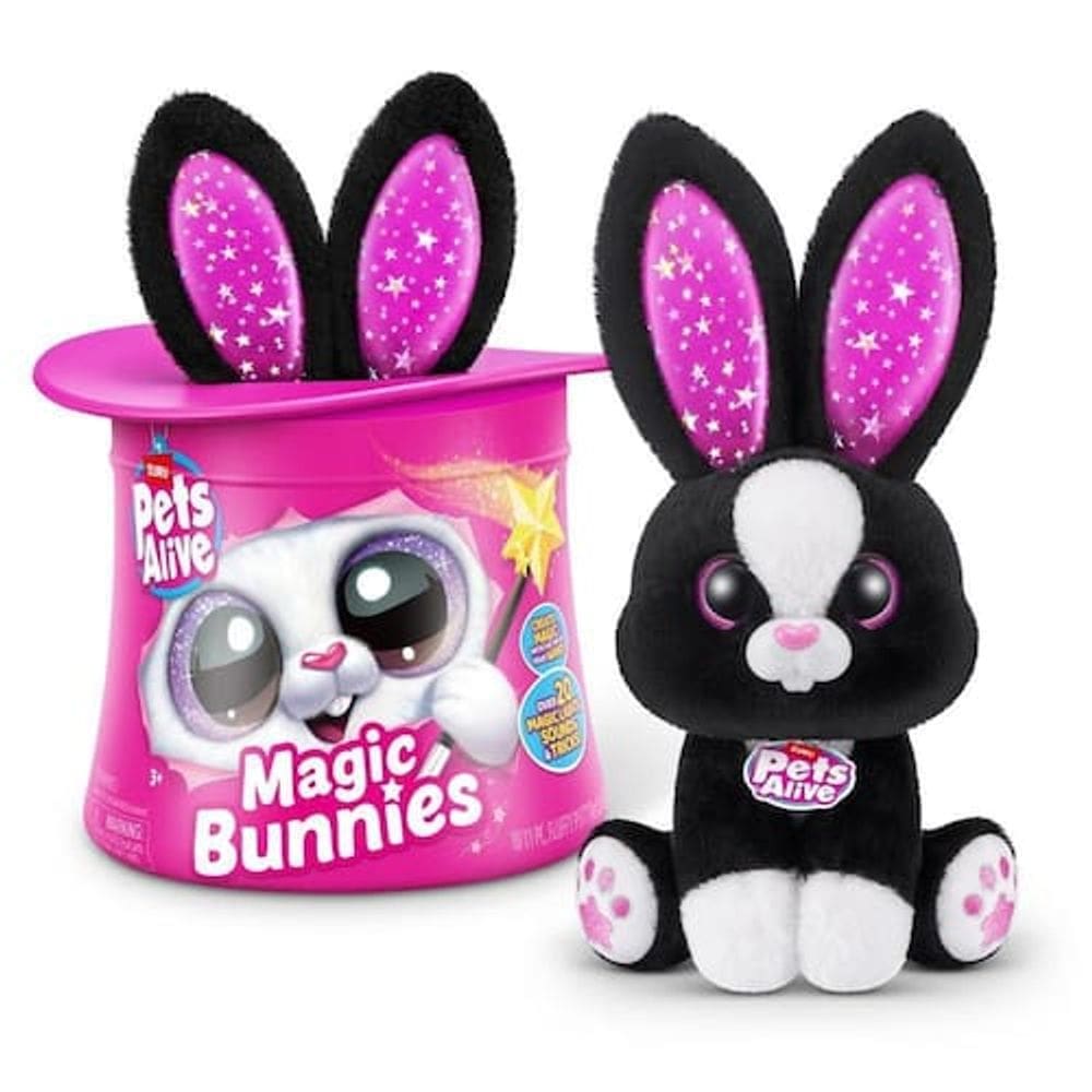 Pelúcia Interativa Pets Alive Magic Bunnies Preto - Candide