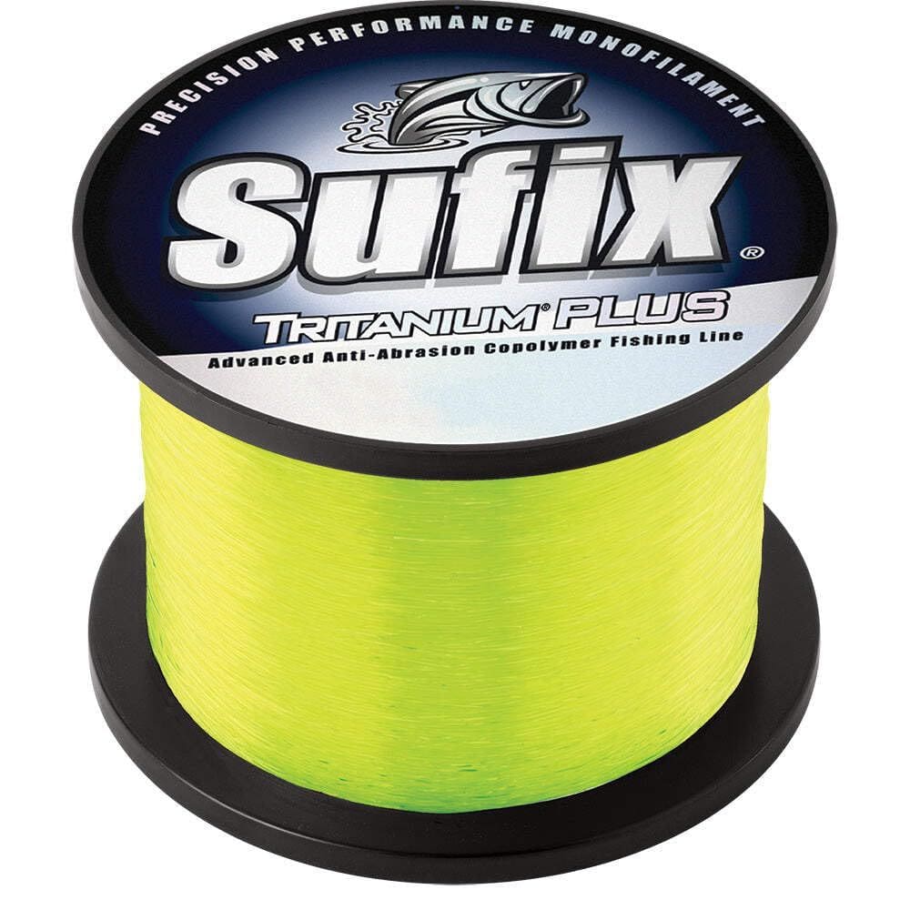 Linha de pesca Sufix Tritanium Plus 13,6 kg Chartreuse 30 libras