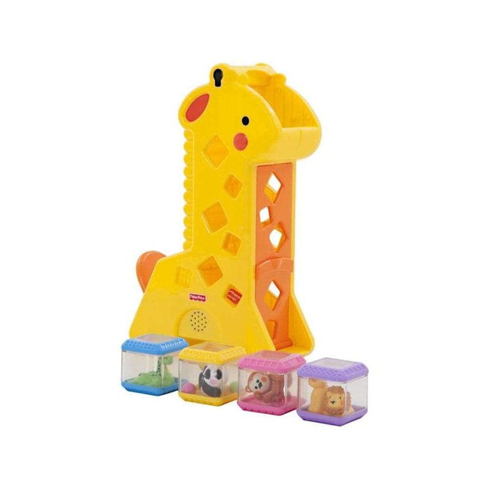 Fisher Price Girafa Divertida Com Blocos B4253 Mattel
