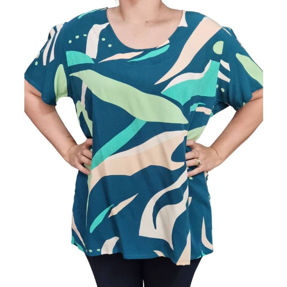 Blusa Feminina Estampada MC Rodher Plus Size