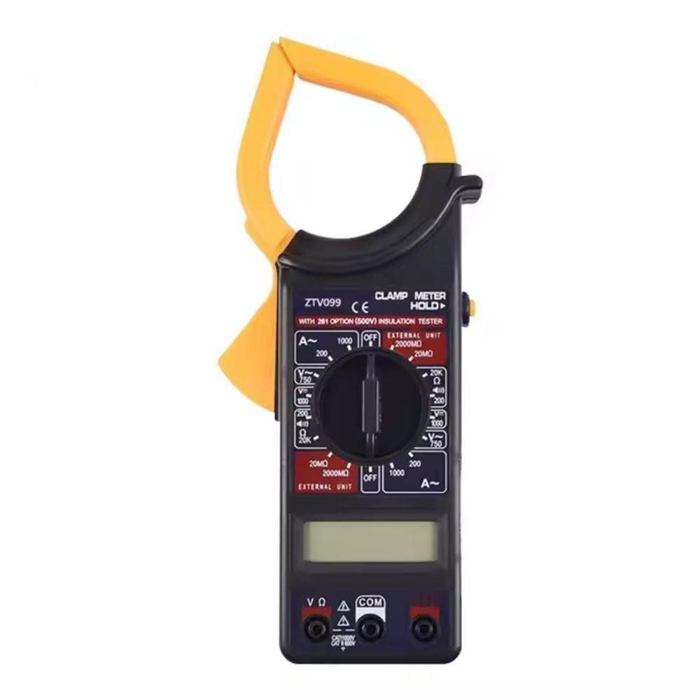 Alicate Amperimetro Digital Completo Com Estojo Protecao 750v 20a 200a Multimetro Hold Profissional