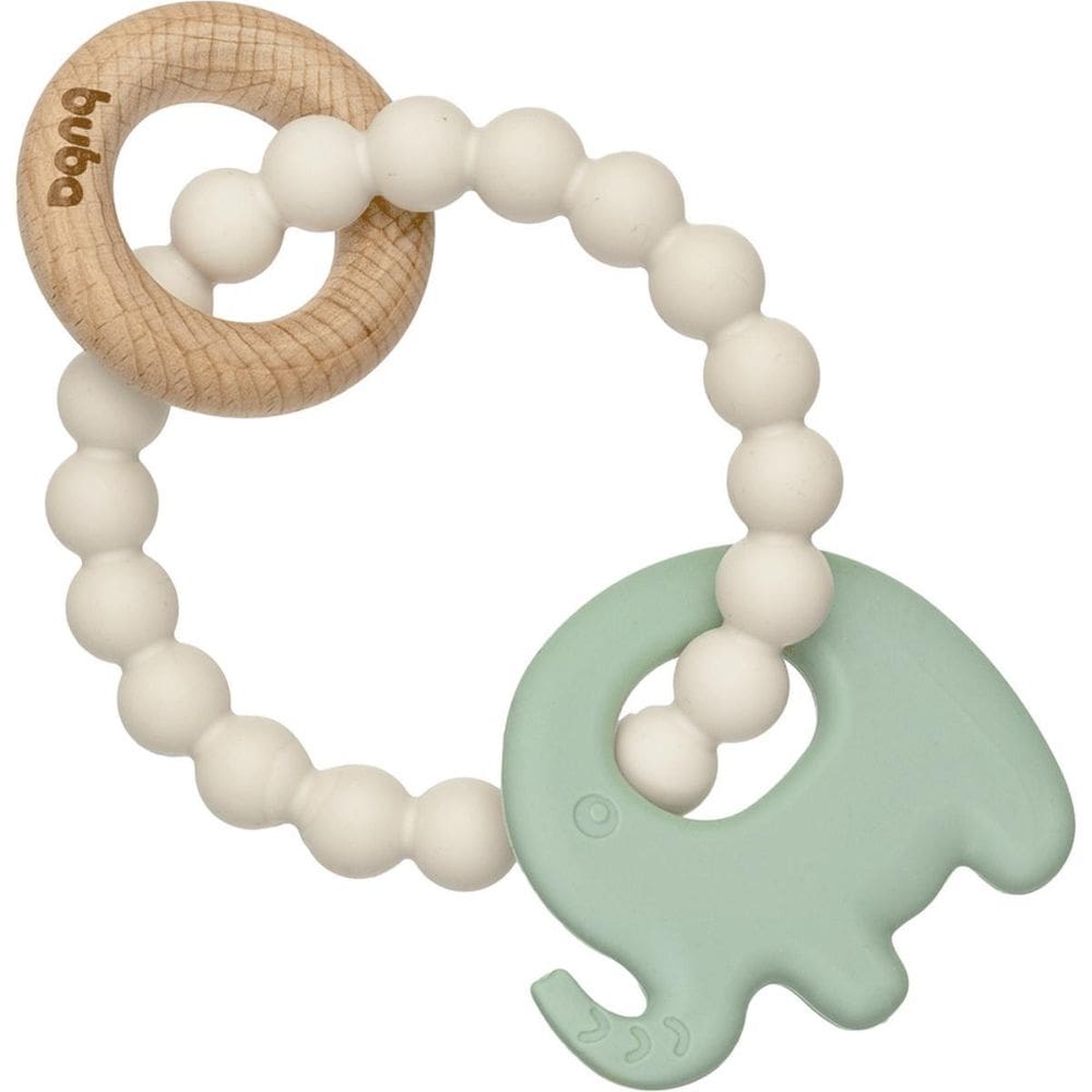 Mordedor E Bambu Elefante Massageia Gengiva Verde 18851 Buba