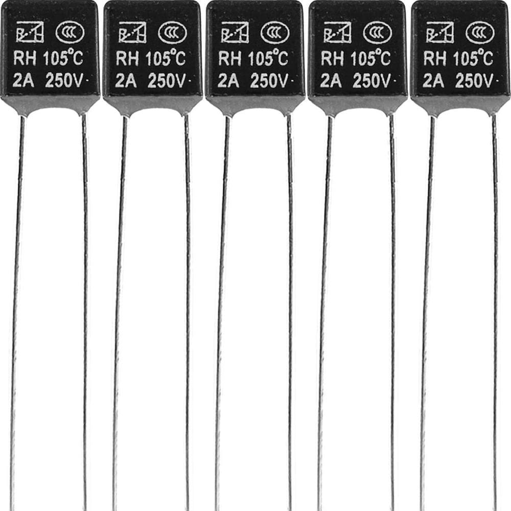 5 Fusível Térmico Motor Ventilador 105ºc 2A 250V 105 Graus