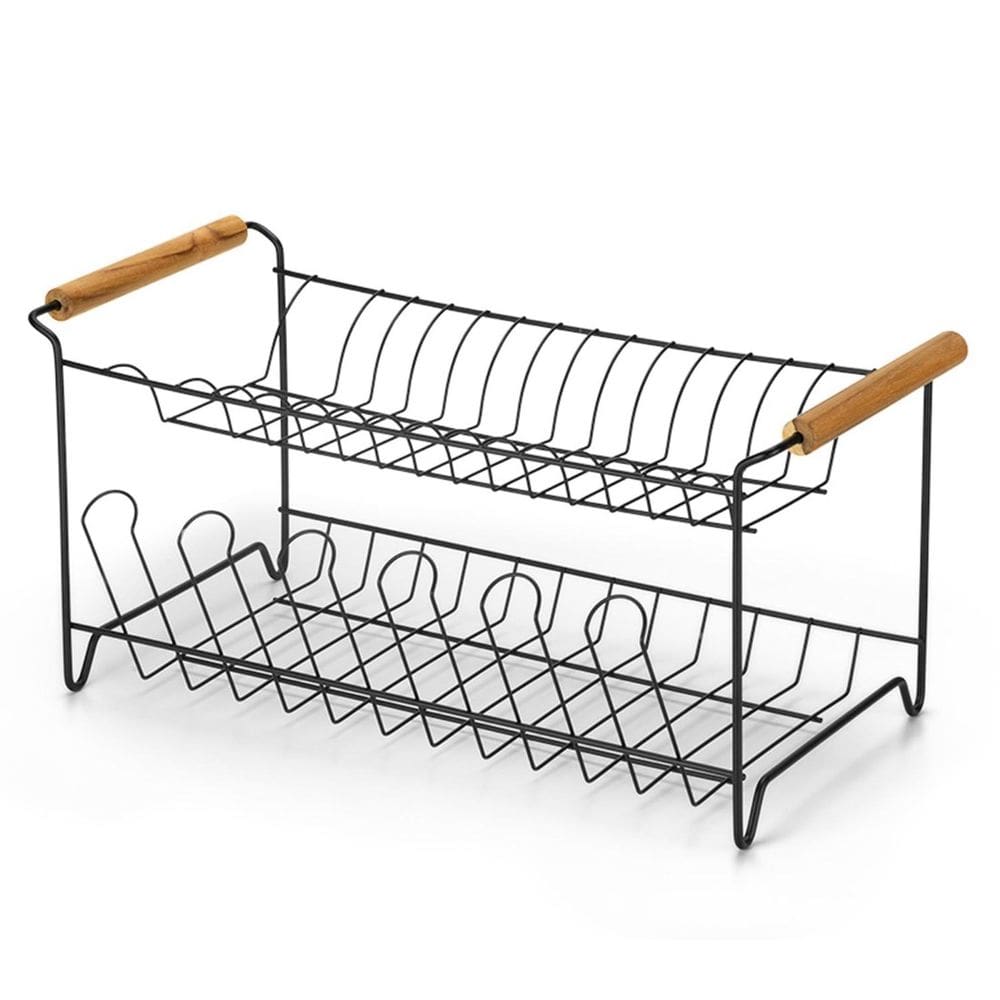 Escorredor de Louças Duplo Eco Black Arthi