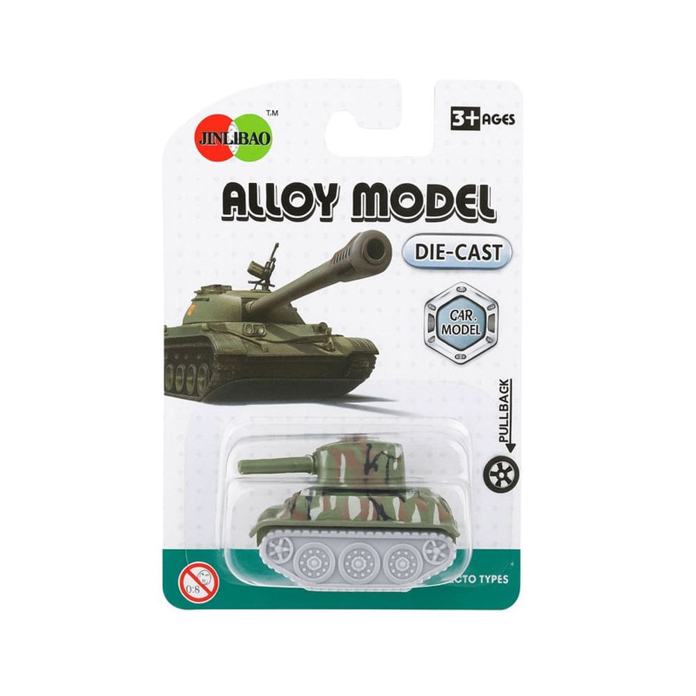 Mini Tanque de Brinquedo Die-Cast – Modelo Pull Back Liga de Metal