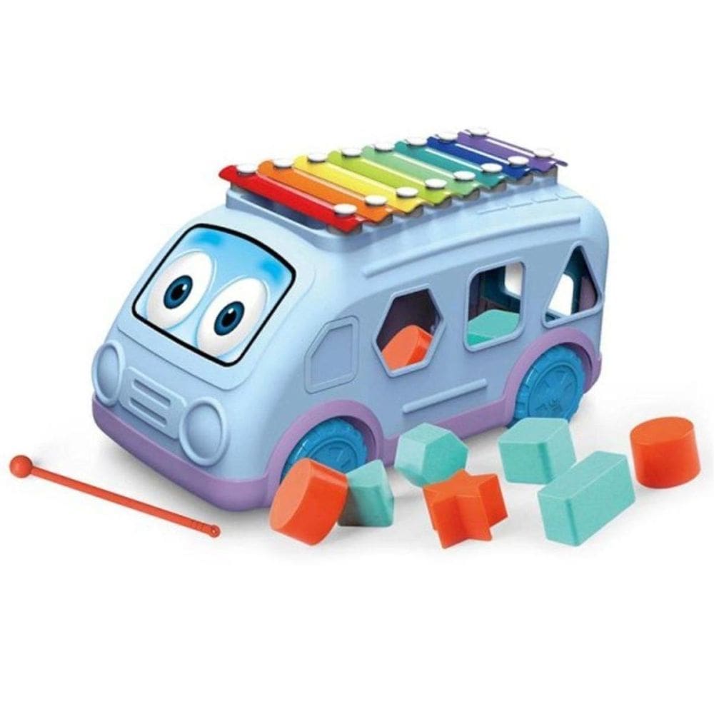 Bus Xilofone Brincar E Tocar 6 Peças Infantil 20300 Braskit