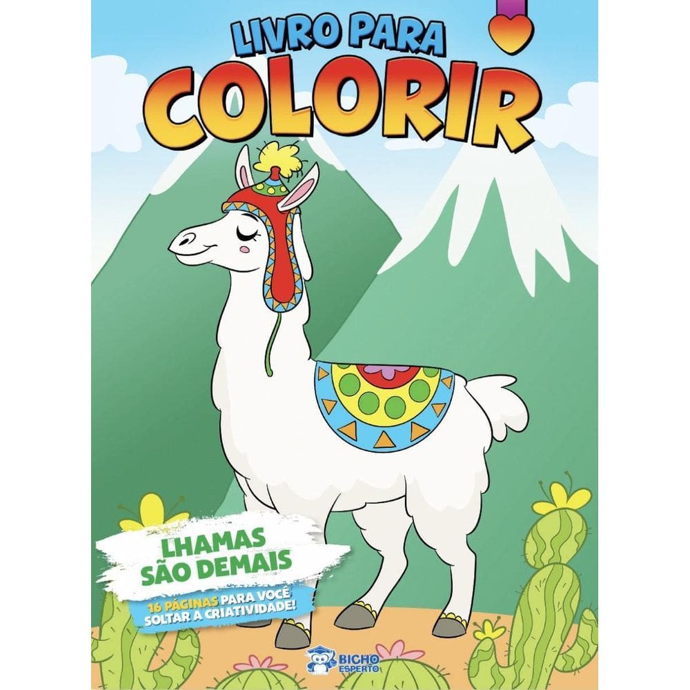Livro Para Colorir - Lhamas São Demais