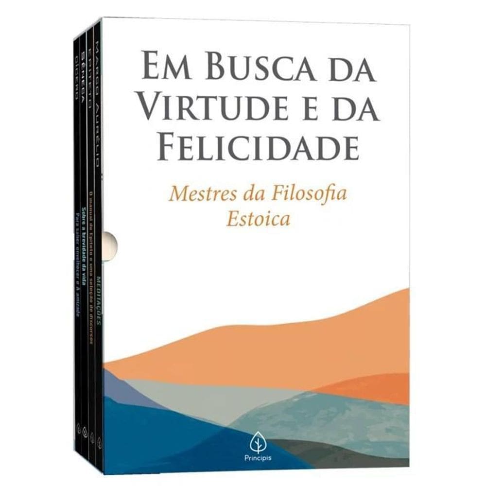 Box Com 4 Livros - Mestres Da Filosofia Estoica