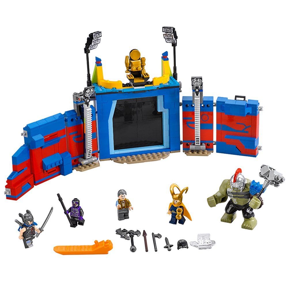 Kit de construção LEGO Super Heroes Thor Vs. Confronto na Arena Hulk