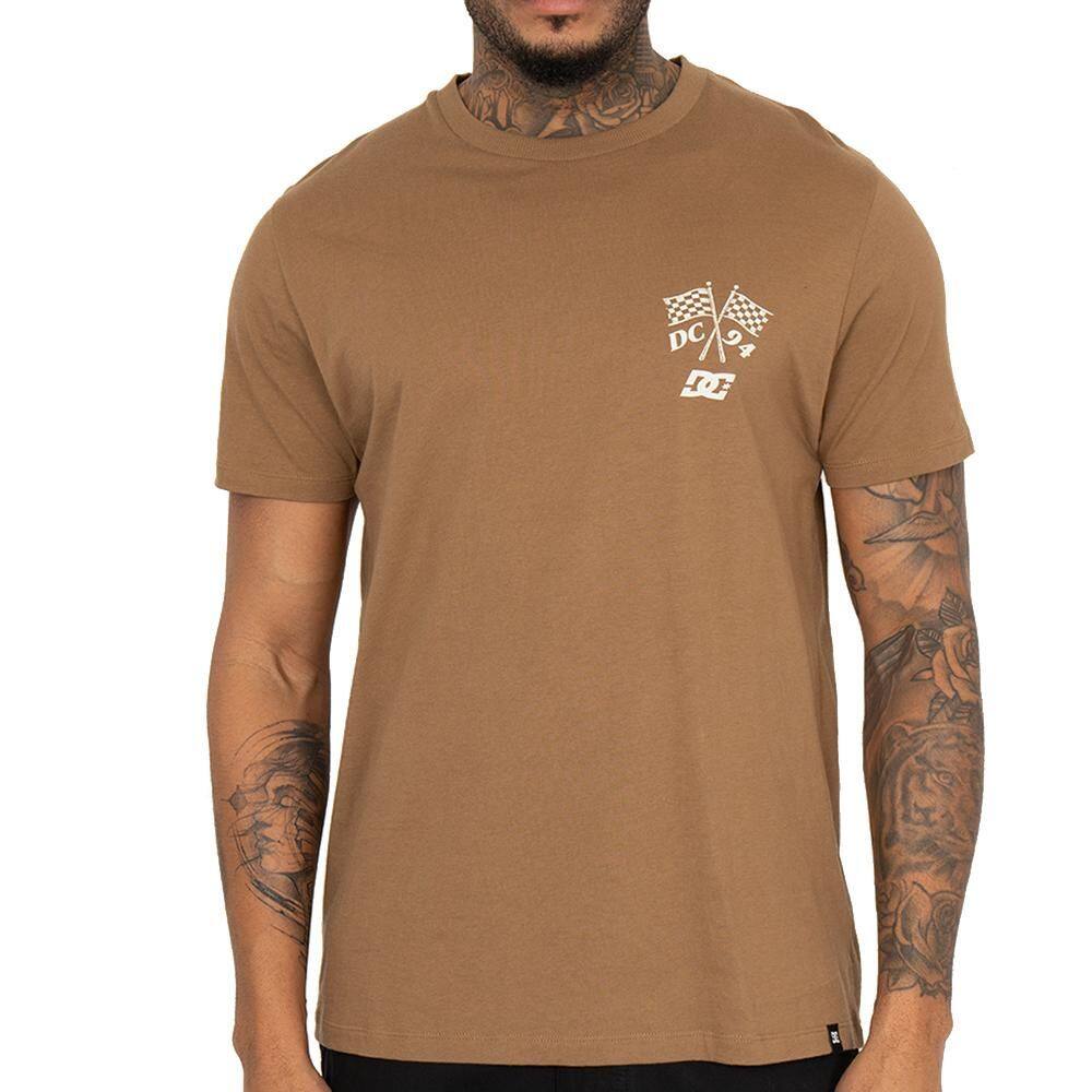 Camiseta DC Shoes For The Win WT25 Masculina Marrom