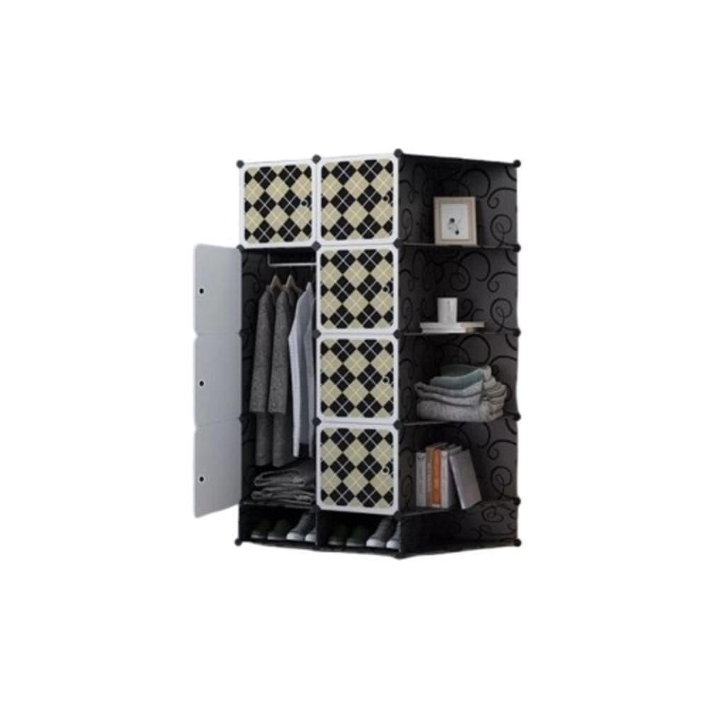 Guarda Roupa Portatil Com Sapateira Arara De Roupas Cabideiro Modular Com Prateleiras