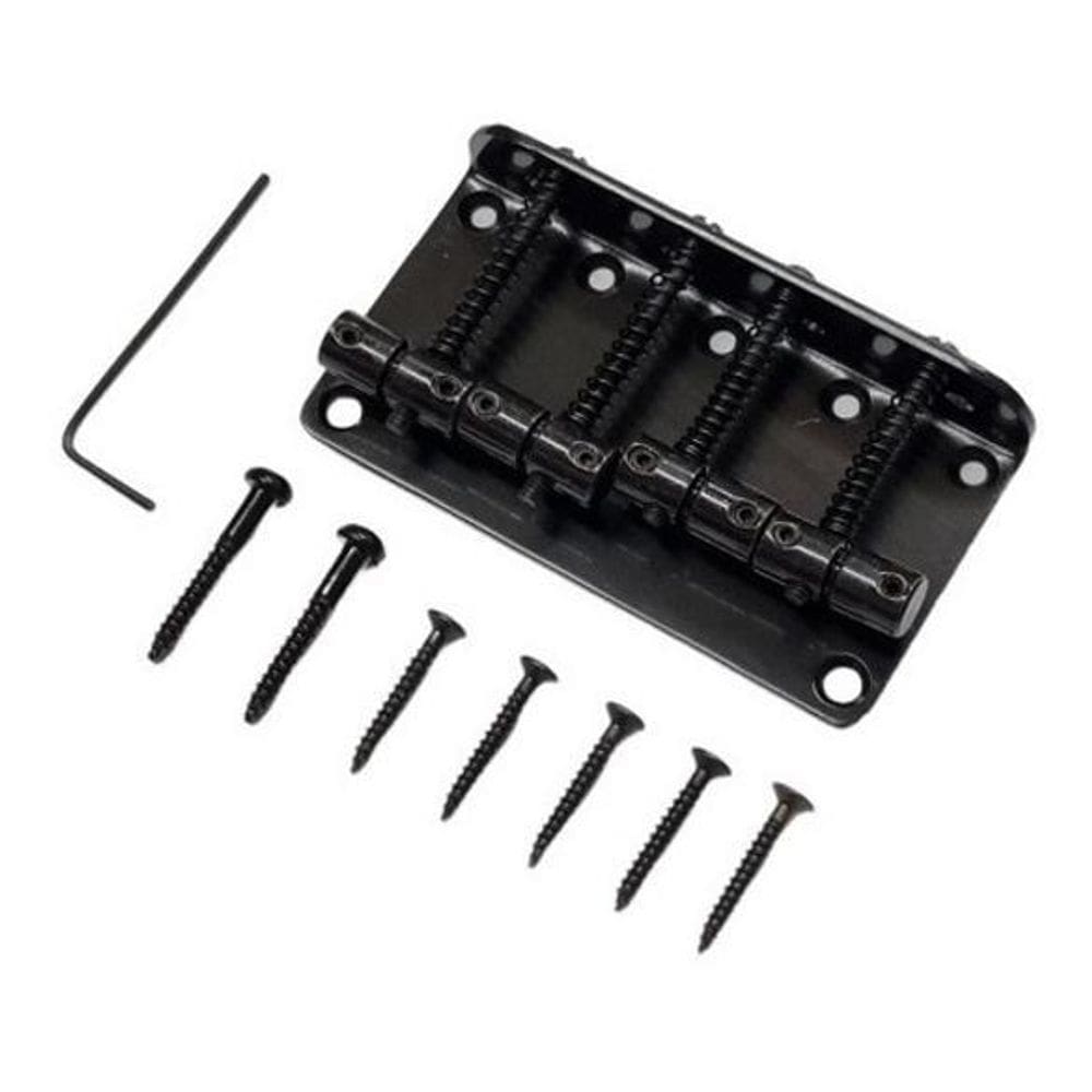 Ponte Baixo Vintage 4 Cordas Preta Ronsani