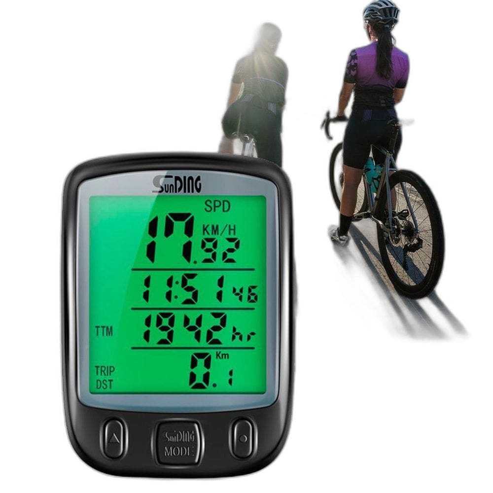 Velocímetro Bike Com Display Luminoso E Função De Odômetro