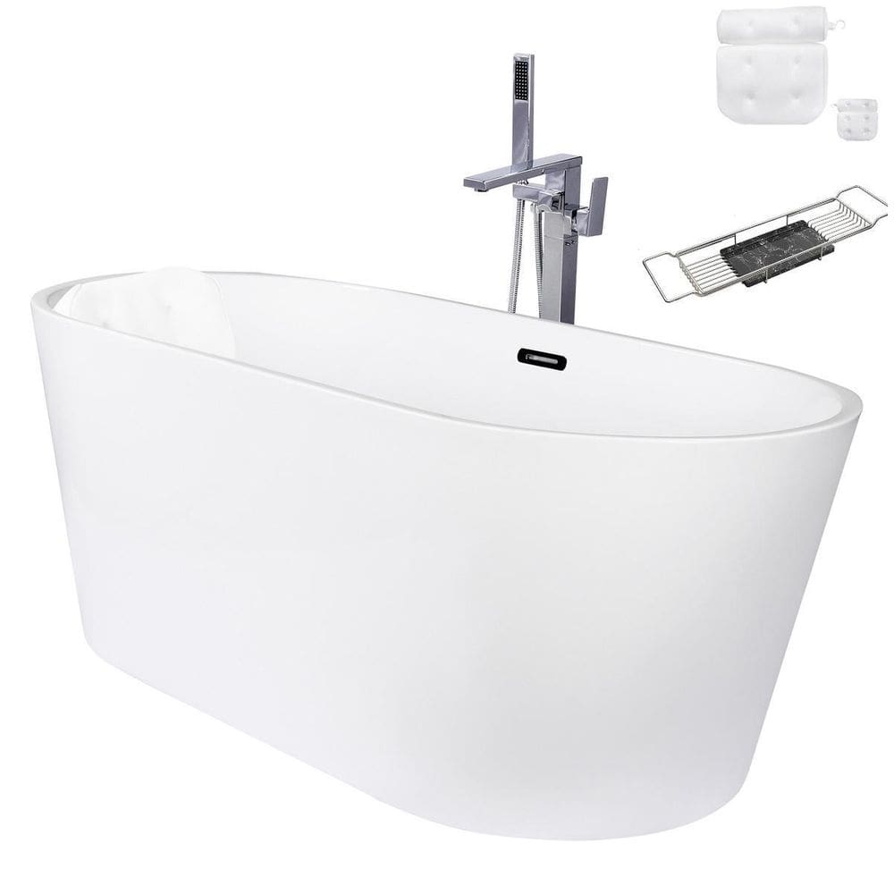 Kit Banheira Freestanding Venezza 1.50M C/Misturador Cromado