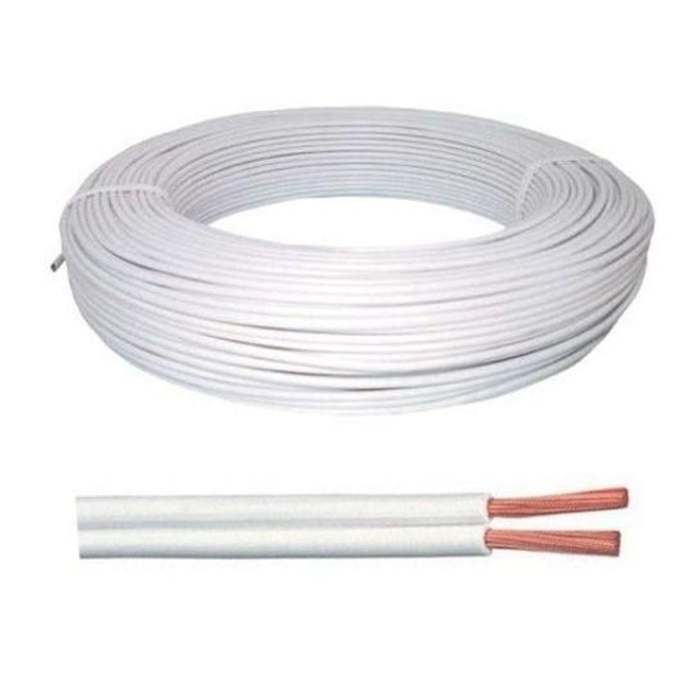 Cabo 2X20 Branco - 0,50Mm 50 Metros