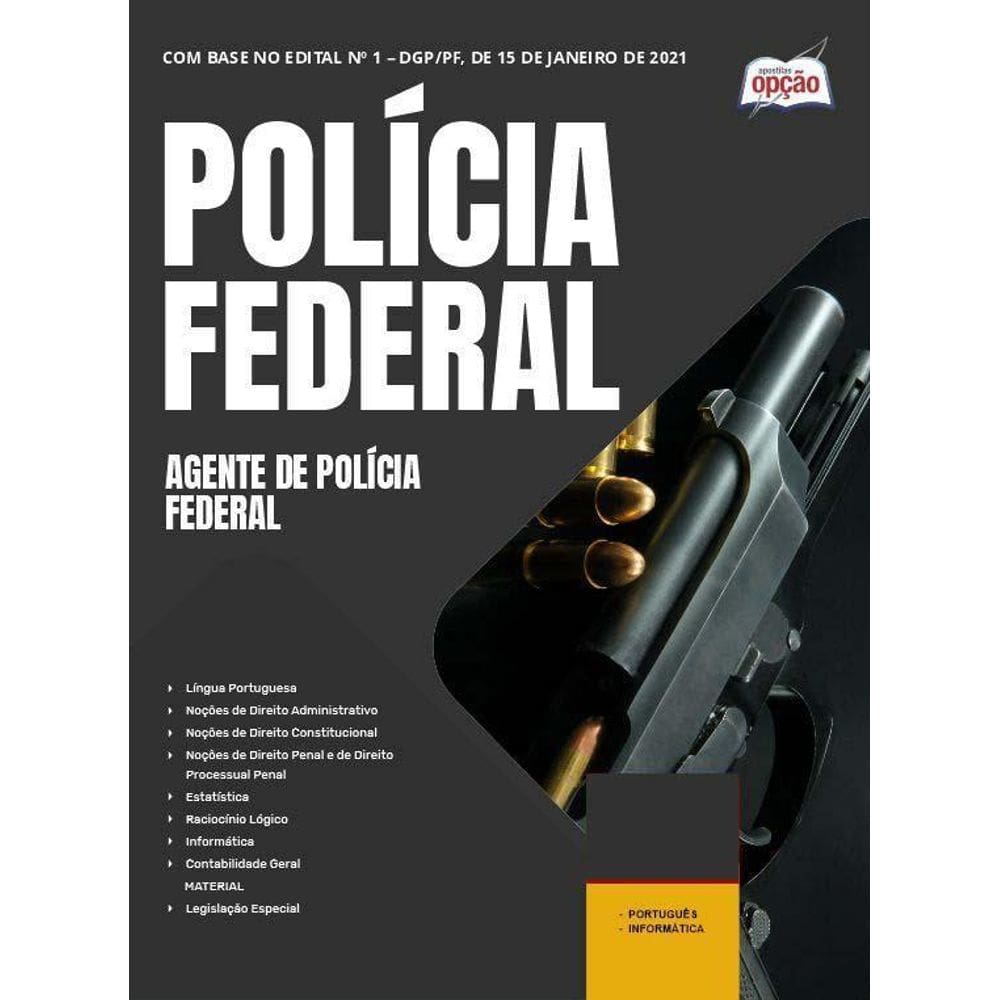Apostila Polícia Federal Pf 2025 - Agente De Polícia Federal