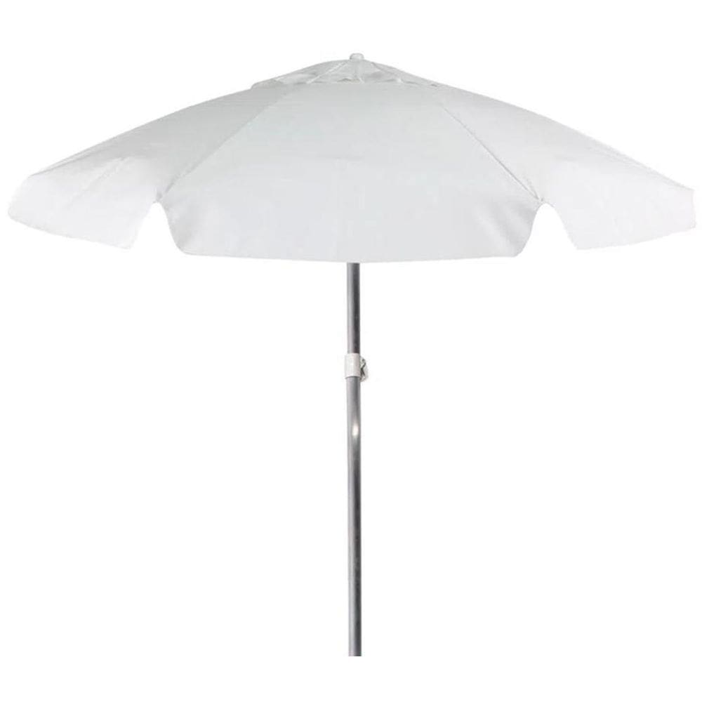 Guarda-Sol Em Bagum Haste De Alumínio 1,80M Branco 9601 Bel