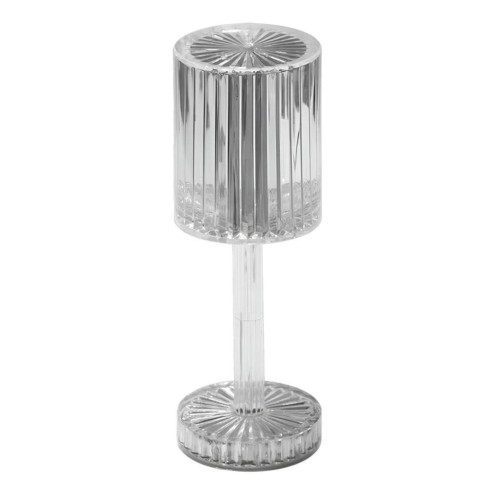 Luminária Led Abajur Acrílico Transparente Recarregável
