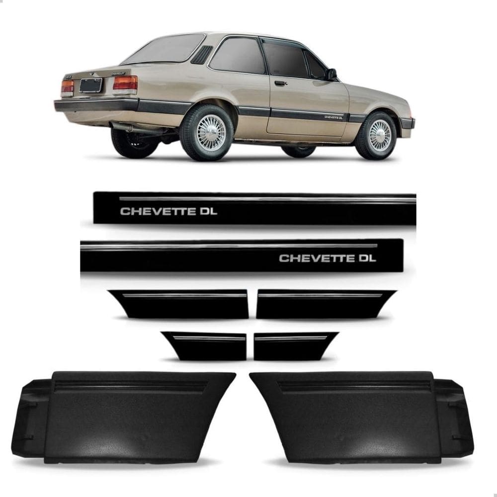 Kit Friso + Polaina Dianteira Chevette Dl 1987 Até 1993