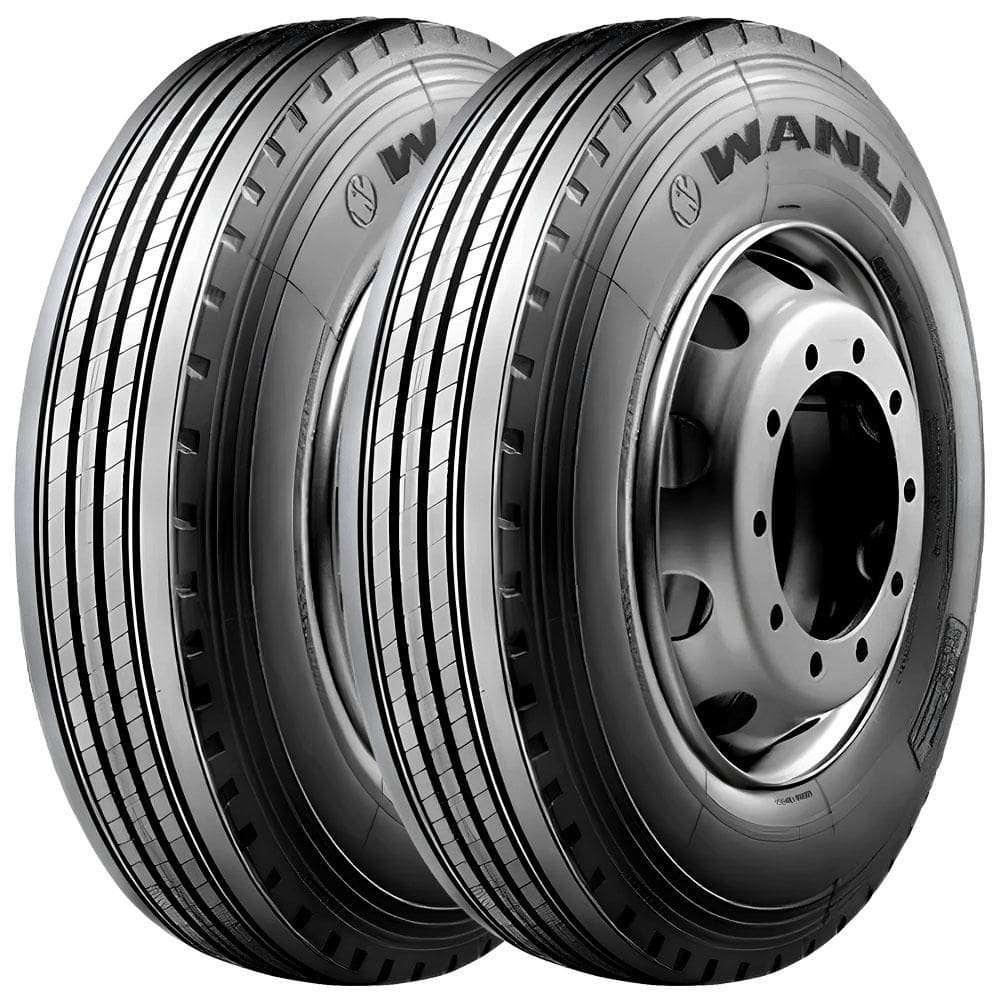 Pneu Wanli SAH01 215/75R17.5 Aro 17.5 133J 16 Lonas Kit2