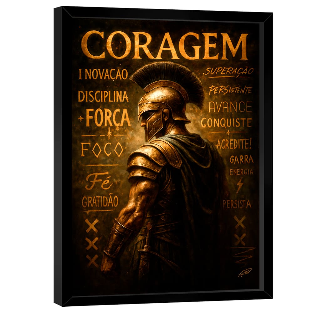 Quadro Decorativo Espartano Motivacional