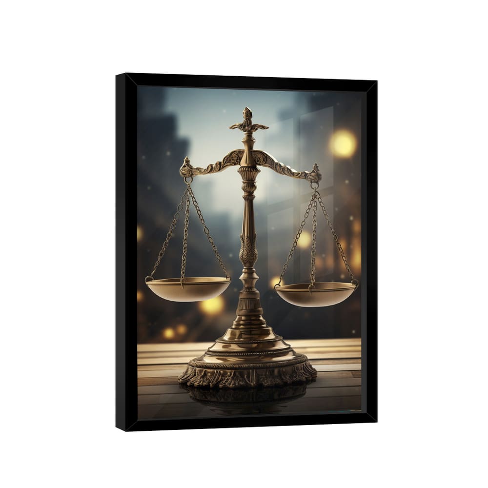 Quadro Decorativo Balança da Justiça