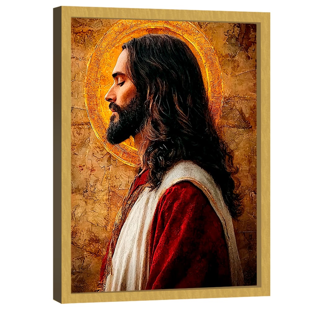 Quadro Decorativo Jesus Perfil