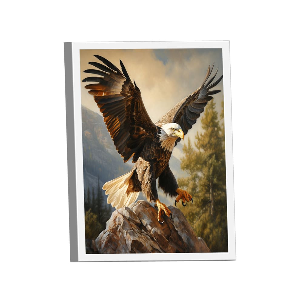 Quadro Decorativo Águia na Rocha