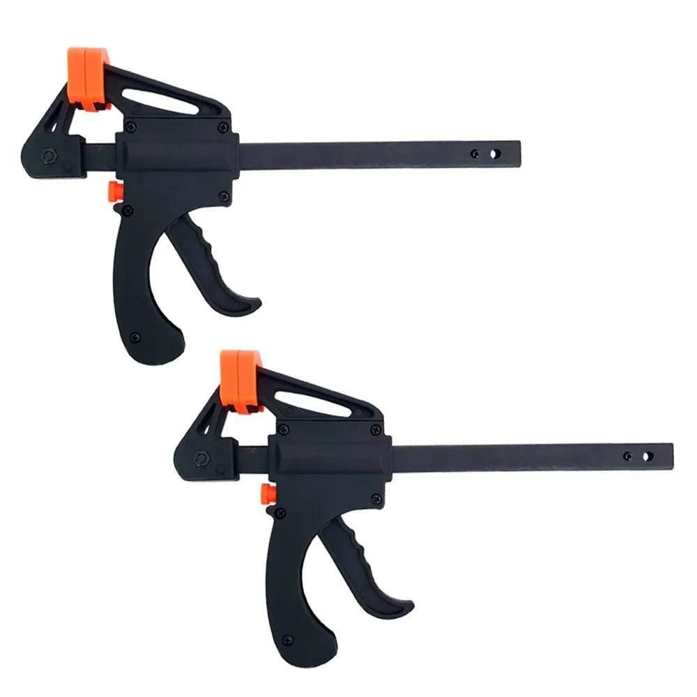 Kit 2 Grampos Sargento De Aperto Rápido 6 Pol. Haste Grossa