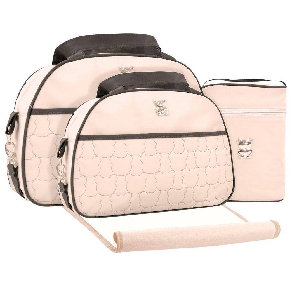 Kit Bolsas Maternidade Mave Baby Luna Soft Bege