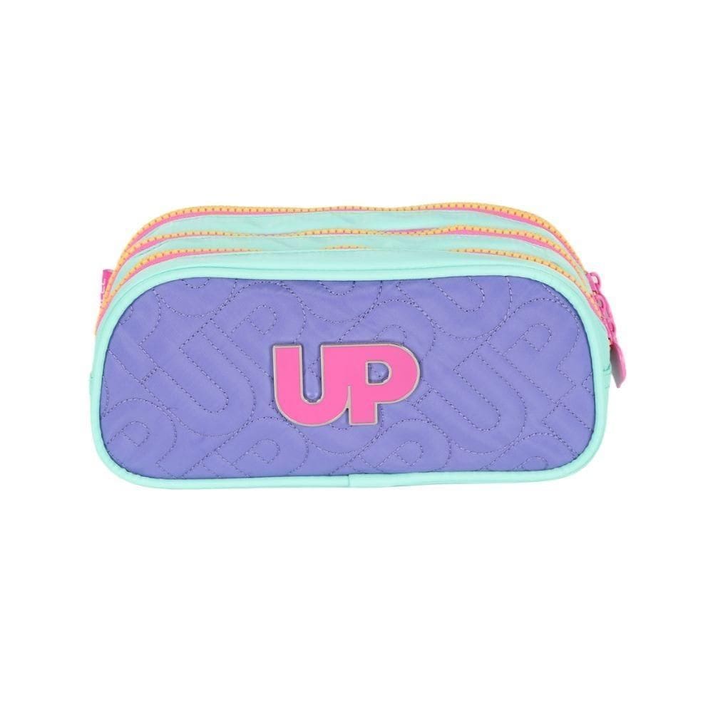 Estojo Up4you Triplo Turquesa E Roxa Et49175up-Az