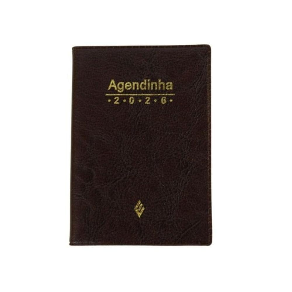 Agenda Simples 2026 - Marrom