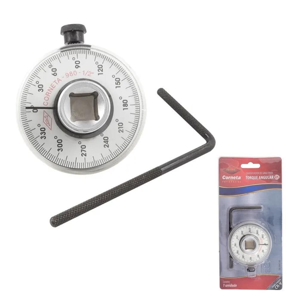 Transferidor De Grau 360º Angular Encaixe De 1/2 Automotivo