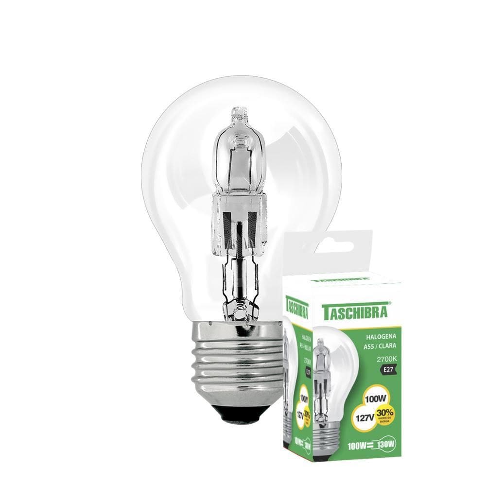 Lâmpada Halógena Taschibra A55 100W E27 2700K 110V