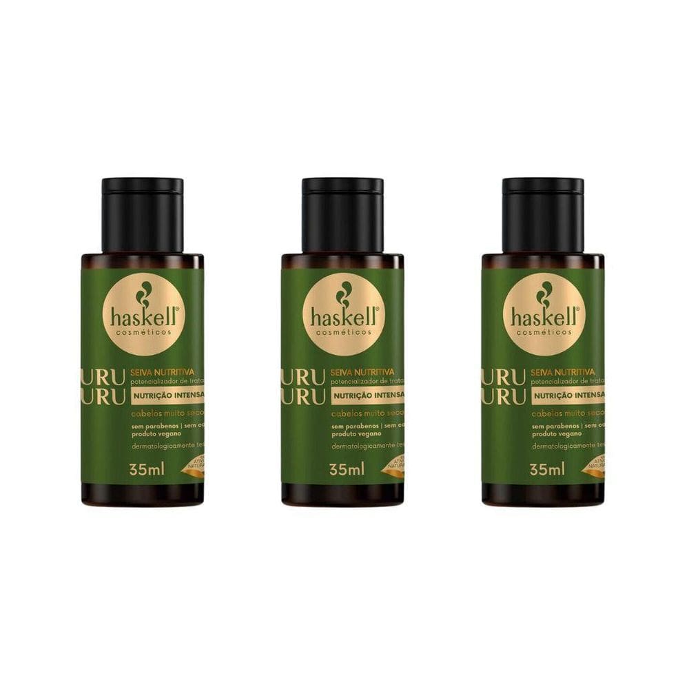 Seiva Haskell 35Ml Murumuru - Kit Com 3Un