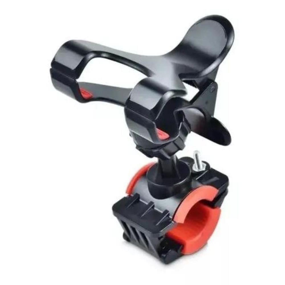 Suporte Celular Para Pedestal Clip Preto E Vermelho Ronsani