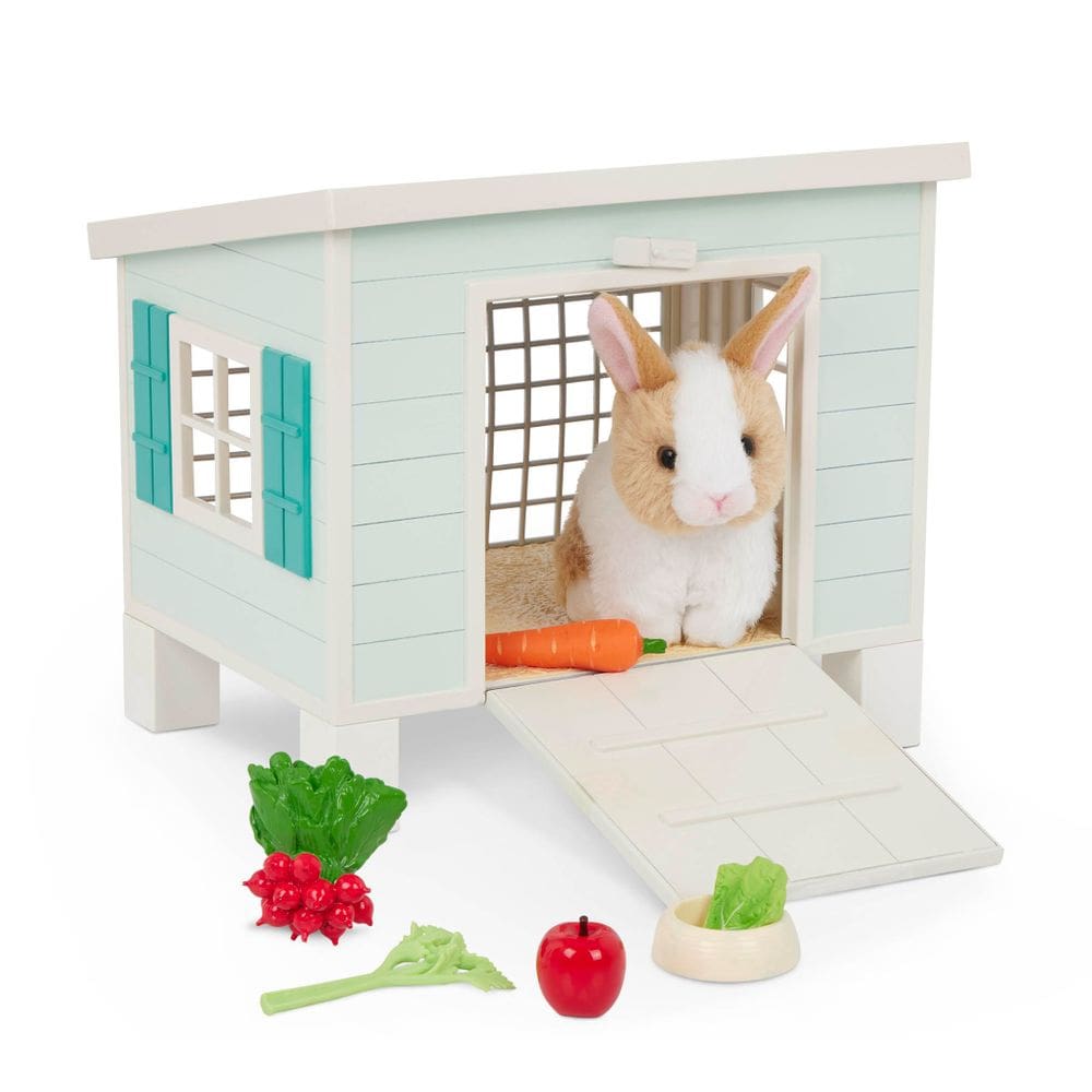 Playset Our Generation Pet Home Animal House com mini coelho