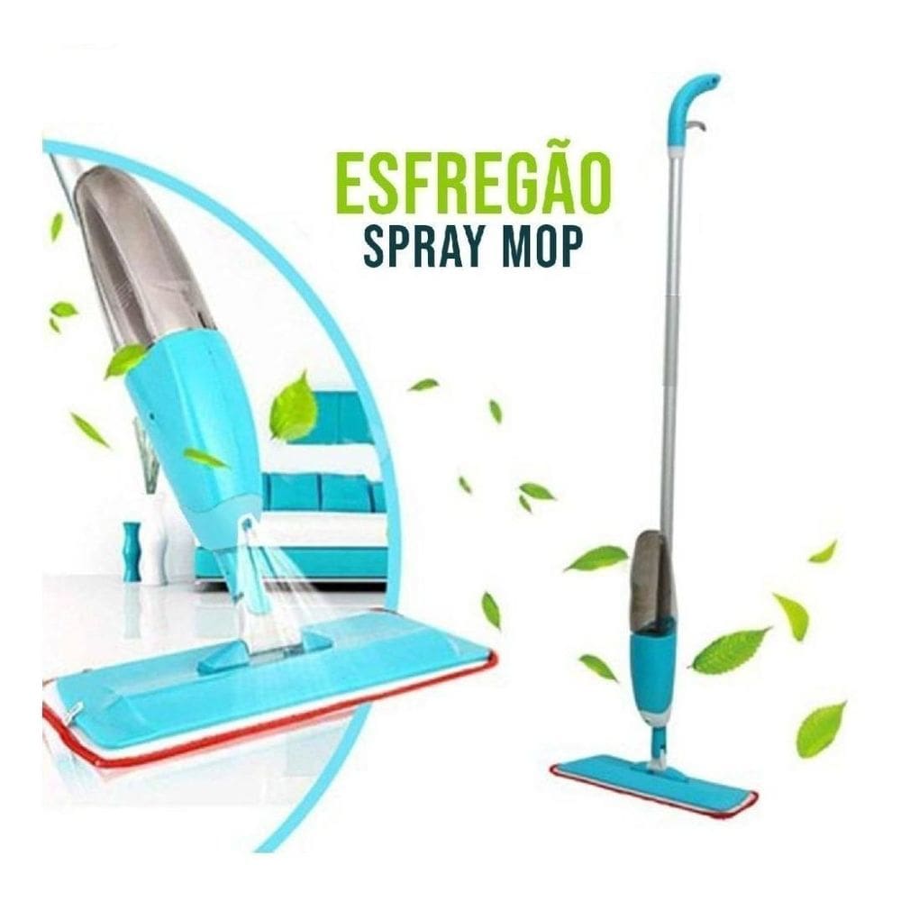 Rodo Mop Spray Com Reservatório Dispenser Limpeza Eficiente
