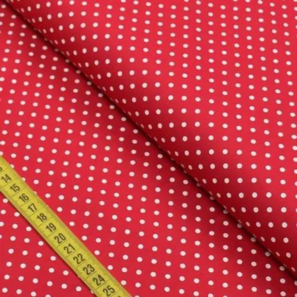 Tecido Poa Vermelho 10 Metro X 2.20 Largura