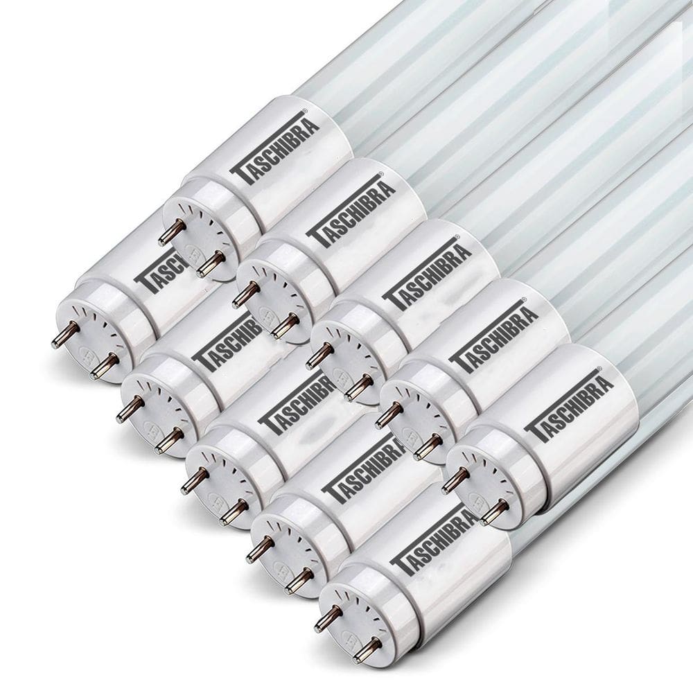 10 Lâmpadas Tubo Led T8 20,5W 120Cm G13 Taschibra Luz 4000K
