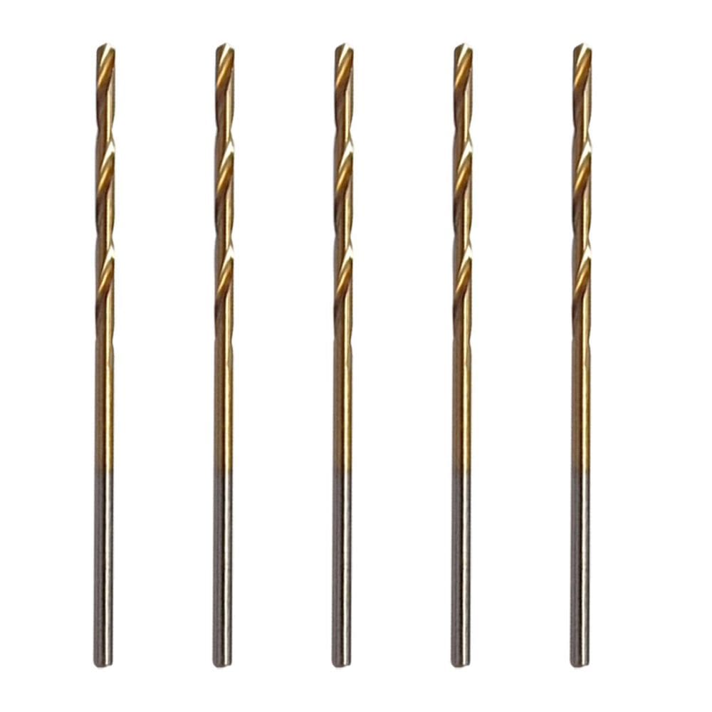 Kit 5 Brocas 2Mm Aço Rápido Hss Titânio Micro Mini Retíficas