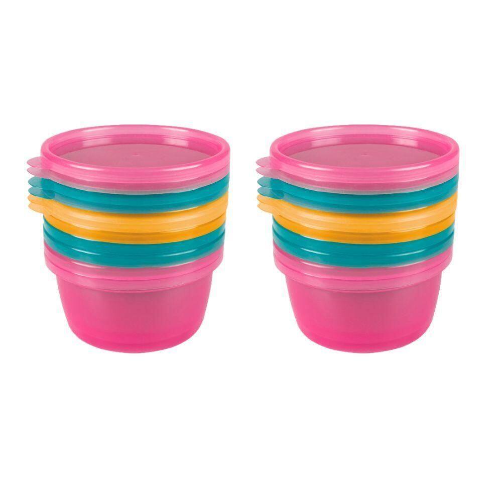 12 Potes Infantil Tampa Papinha Refeição Bebê Congelar