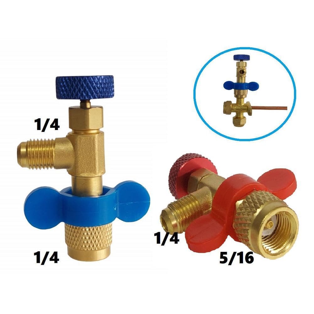 Kit Adaptador Válvula Acionadora De Serviço R22 R410 Suryha