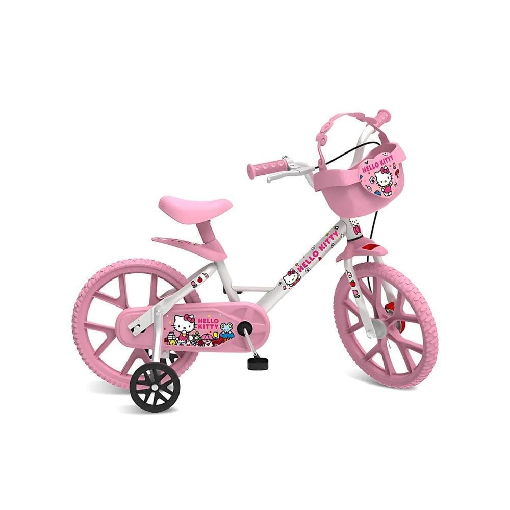 Bicicleta Aro 14 Hello Kitty Rosa  Bandeirante