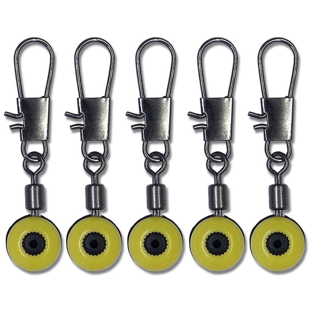 Fixador Bóia Pesca Girador Snap 5un - Tam. P - Aço/Poliprop.