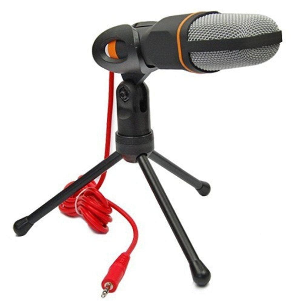 Kit Microfone Condensador Mesa Profissional Celular + Tripé