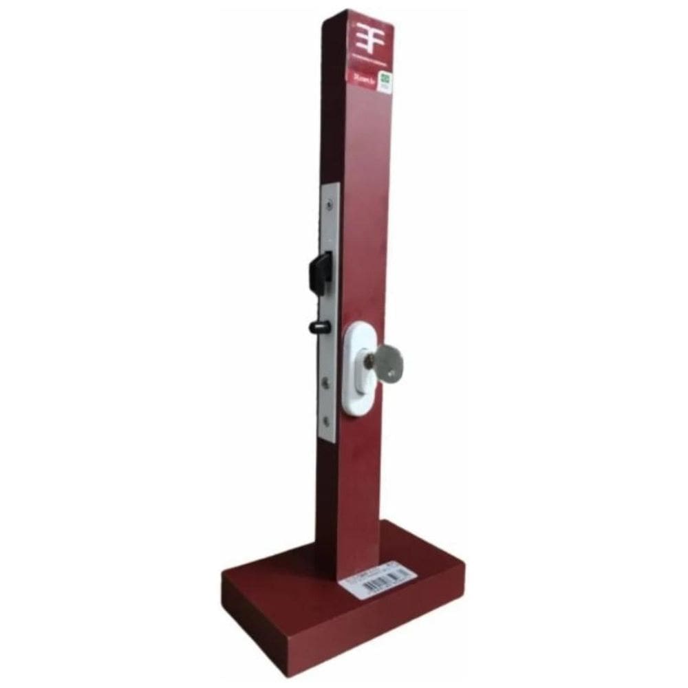 Fechadura 3F Correr Bico De Papagaio Suprema 6115-S - Branco