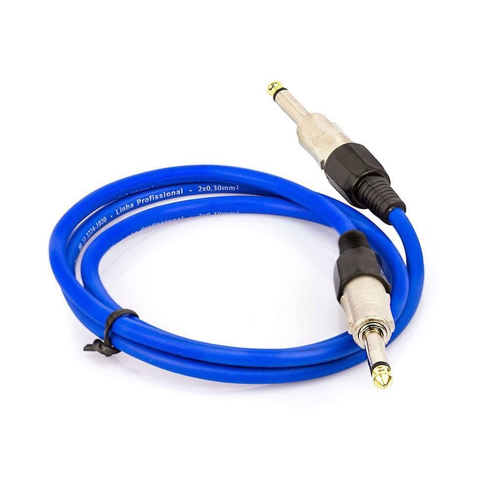 Cabo P10 Para P10 Mono Profissional - Azul 15 Mt