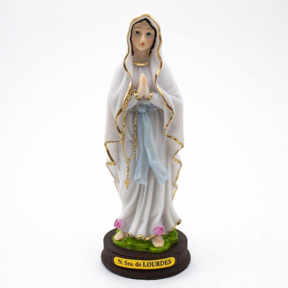 Imagem Nossa Senhora De Lourdes Resina 14 Cm